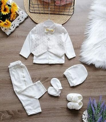 kacketi za bebe: Komplet: Košulja, Pantalone, Prsluk — 5