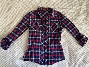 S (EU 36), Plaid, color - Purple