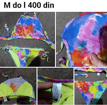 bugatti cipele: Bikini (dvodijelni kupaći) – šareni tie-dye dezen - Veličina: M do L — 1