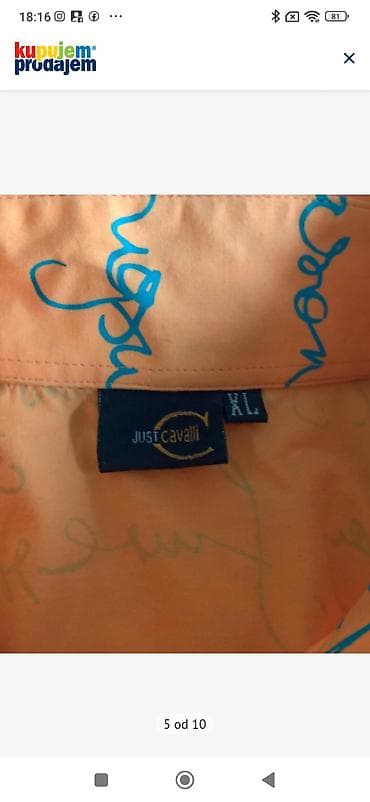 angelo litrico c: Košulja Just Cavalli, bоја - Narandžasta — 4