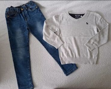 jaknice sa krznom: Bundle: Sweaters, Jeans, Shirts, For boys, age: 7-8 years — 2