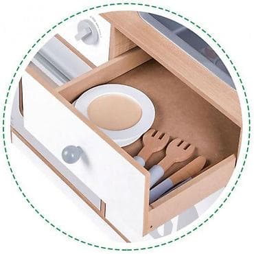 Kids' Kitchens: DRVENA KUHINJA XXL + dodaci za kuvanje – ECO TOYS Šifra proizvoda — 5