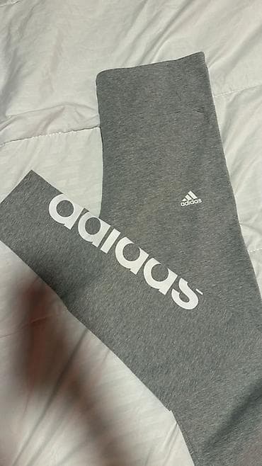 pantalone helanke duzina cm: Adidas ženske helanke – siva boja - Model: Slim Fit - Veličina: L — 2