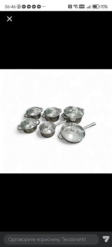 gradi za rakiju: Set inox posuđa – Prolinetech Premium Quality, 12 delova - Materijal — 2