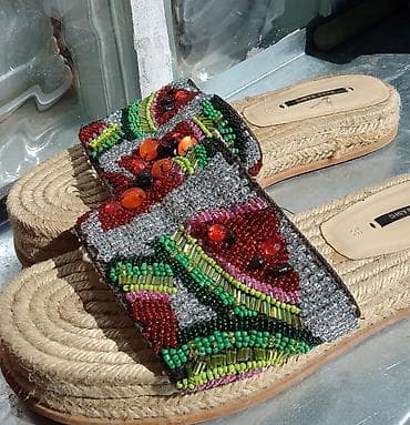 polovna obuca iz inostranstva: Papuče 38, bоја - Šareno — 1