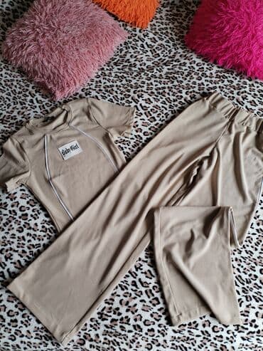 beli komplet sako i pantalone: XL, Jednobojni, bоја - Bež — 1