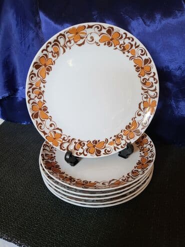 swarovski kristali cena: Tanjiri Eschenbach porcelan 1950te.Bavaria.Nemacka. Desertni tanjiri — 4