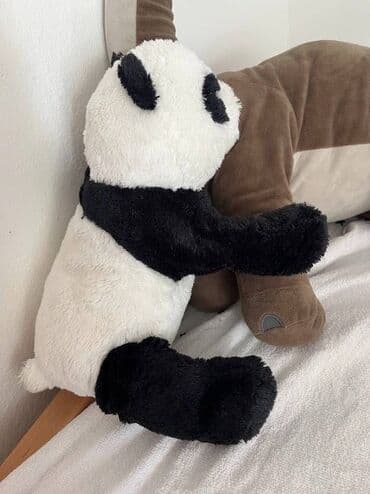 ikea kasa za decu: Ikea Plišana igračka panda Kramig - Slatka plišana panda u crno-beloj — 2