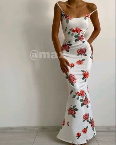 scuba haljina: New,La rose’’ maxi Scuba Dress Velicine: Uni (S M L ) (Pune — 1