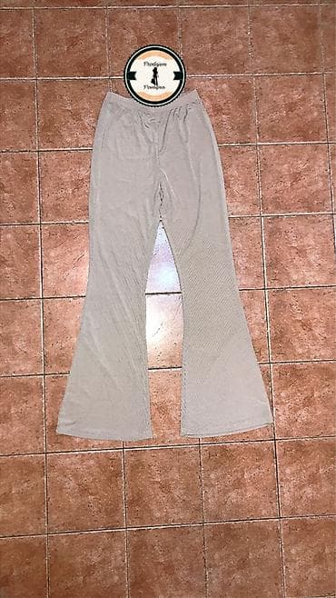 ravne farmerke: Ženske pantalone širokih nogavica/disko helanke(XS-S) Široke — 3