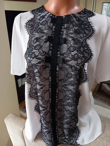 yellow cab cipele: Elegantna ženska bluza VOGELI.Poluobim 50 cm,duzina 66cm - Boja: bela — 2