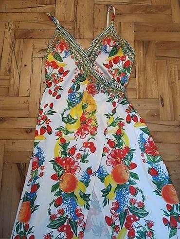 mona torba sa nitnama: Letnja maxi haljina na bretele – CBR - Model: duga, lepršava maxi — 3