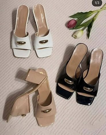 Ženske klompe/sandale na štiklu sa otvorenim prstima - Model: slip-on