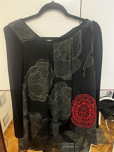 Haljine: Desigual tunika/haljina sa dugim rukavima, veličina L. - Boja: crna — 1