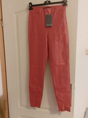 DILVIN ženske pantalone od eko kože - Model: uske (slim/skinny)