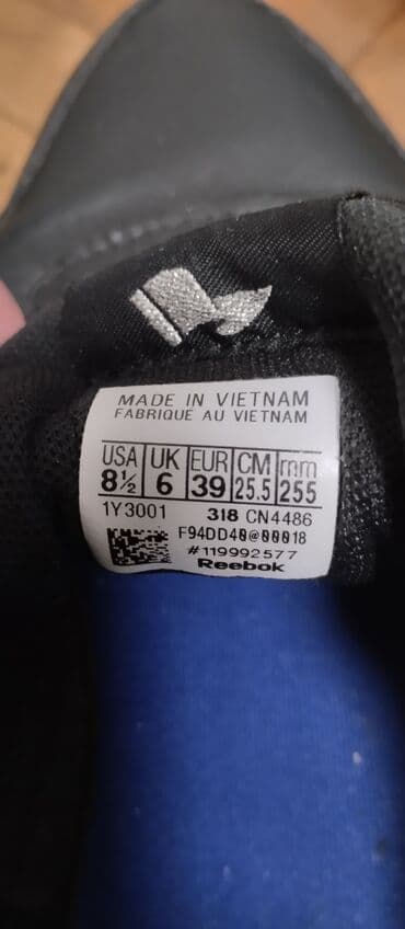 daihman obuca za zene: Reebok, 39, color - Black — 3