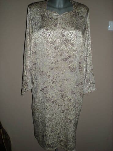 Haljine: One size, bоја - Zlatna, Oversize, Dugih rukava — 4