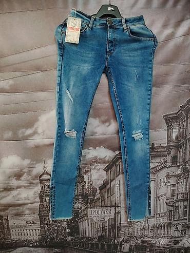suknje i sakoi: Ženske skinny farmerke – Strong Jeans - Kroj: uskoro/skinny, visokog — 1