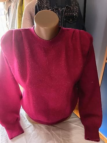 roze komplet: Dva ženska džempera 1) Mango – Wool blend - Model: klasičan džemper — 3