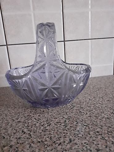 uv lampe cena: Staklene korpice sa ručkom – dekorativne činije za sto - Materijal — 2