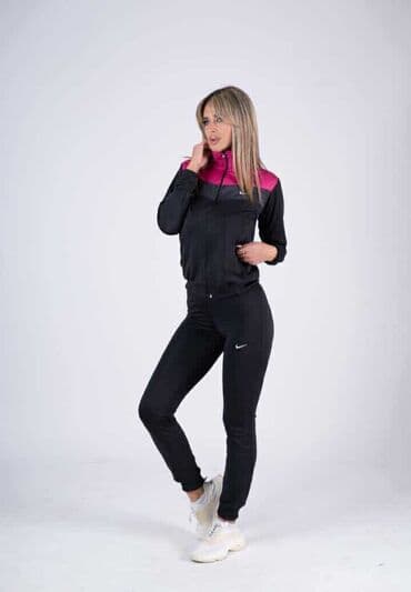 sive nike trenerke: Nike, M, Jednobojni, bоја - Crna — 6