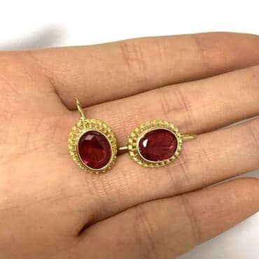 mokasine muske: Hoop earrings, Material: Cubic zirconia — 9