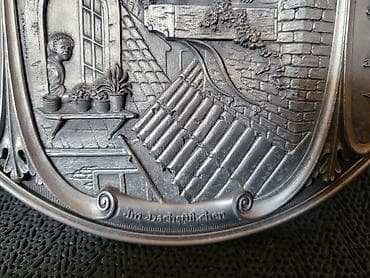 grobari kraljevo: Zidna plaketa Zinn,kalaj Carl Spitzweg iz 70ih.godina. Nemacka — 7