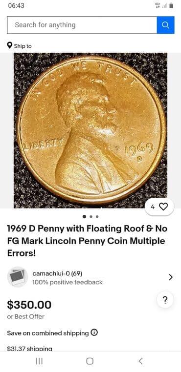 Sport i razonoda: Američki peni – Lincoln cent, godina 1970 - Naziv: United States of — 3