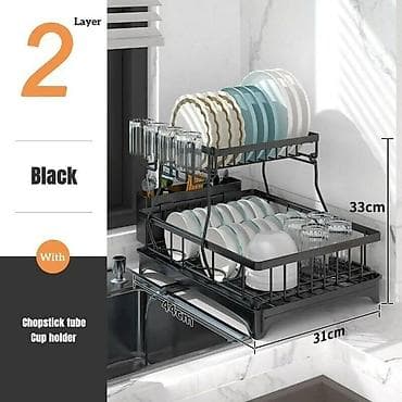 maxi case za vino: Dvoslojna crna polica/ocediljka za sudove sa sopstvenim odvodom - — 1