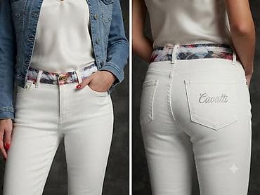 🌟 Roberto Cavalli bele farmerke – Original 🌟 Na prodaju luksuzne