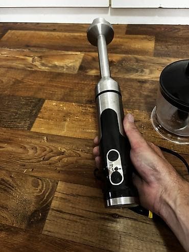 slike koje greju: Ručni štapni blender sa seckalicom i čašom za mešanje je potpuno — 9