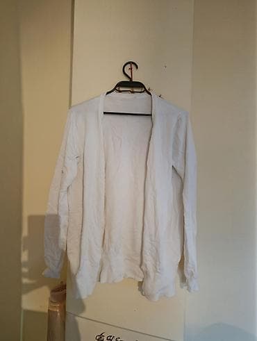 nike papuce bele: Beli ženski kardigan bez kopčanja - Klasičan, otvoren model sa dugim — 1