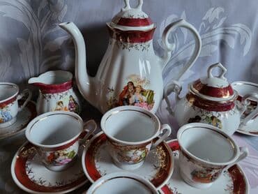 Antikviteti: Servis za kafu,nov,Fena porcelan nemacki 70te. Servis za 6 osoba — 6