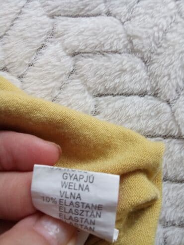 džemper sa rol kragnom: M (EU 38), Cotton, Single-colored, color - Yellow — 5