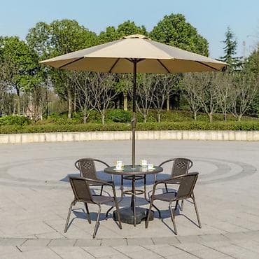 Suncobran 270 cm sa podesivom visinom, kapućino – Vasto 24-SA0111K