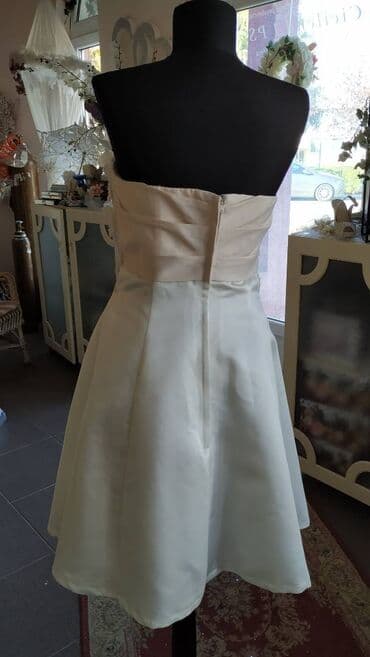 Wedding Clothes: Venčanica krem/roze šantum svila u kombinaciji sa čipkom, perlicama i — 4