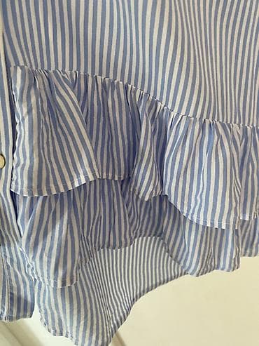 isl torbe: ZARA BASIC košulja sa prugama - Model: ženska košulja sa volanima - — 2