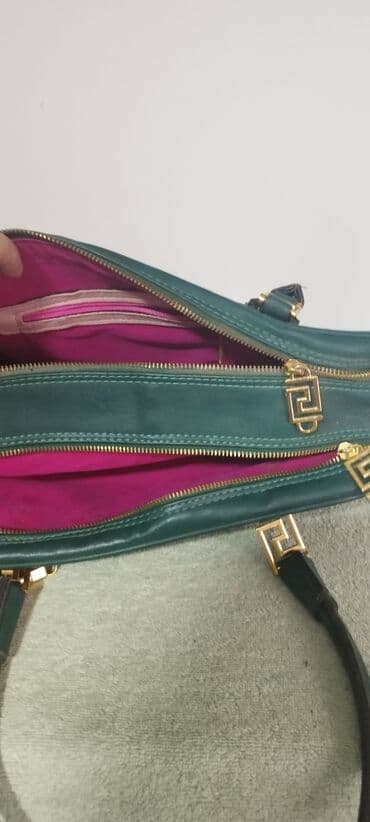 crna guess torba: Shoulder bag, Versace, Material: Leather — 2