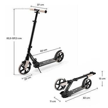 Kinderkraft trotinet FREELY Black Šifra proizvoda: KRFREE00BLK Opis