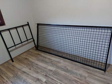 dimenzije kreveta za dvoje: Samac krevet, metalni 80x190 sa metalnom podnicom, rucno radjen — 4