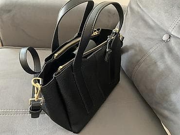 turske torbe online prodaja: Crna ženska torba – strukturirani tote/crossbody model 
Parfios marka — 4