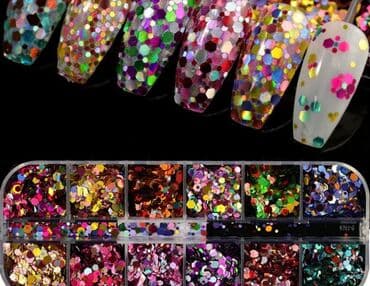 Nega noktiju: Sestougao set 12u1 za ukrasavanje nokta 
Cena: 390din — 2