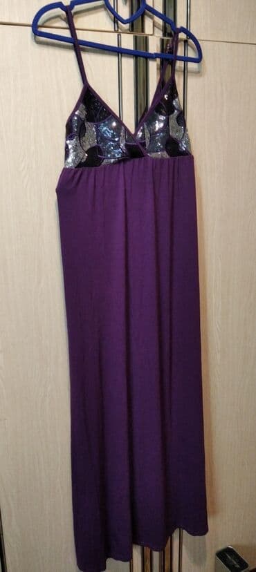 h m crop top: M (EU 38), bоја - Ljubičasta, Koktel, klub, Na bretele — 7