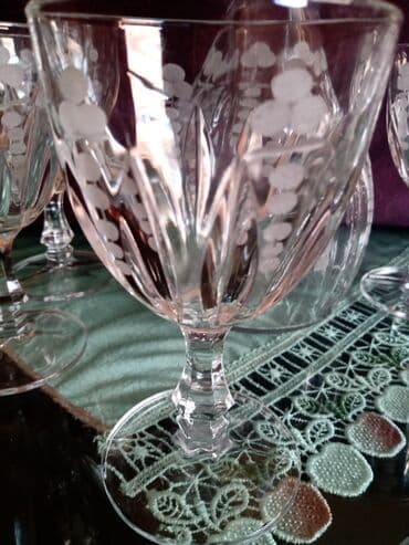 kristalne čaše prodaja: Bohemija servis za vino,kristal,led kristal,brusen kristal. iz — 9