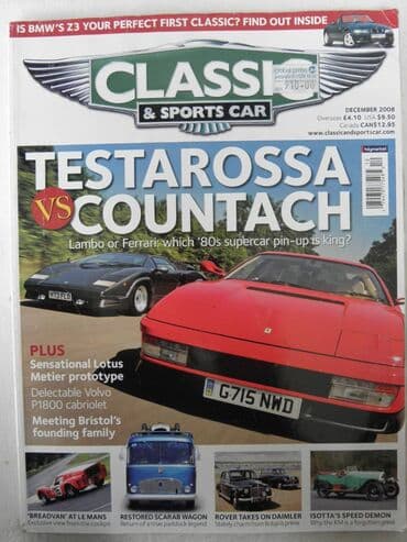 cipela na kraju sveta audio knjiga: Casopis Classic&Sports car br.12 2008. god. eng — 1