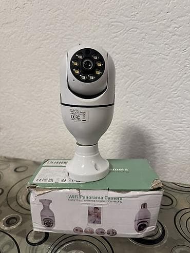 Sweatpants: WiFi panoramska sigurnosna kamera sa E27 navojem (model E27) Ima SIM — 1