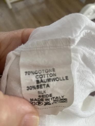 radna odeća: Bela boho suknja do listova sa elastičnim pojasom. Gornji deo od — 7