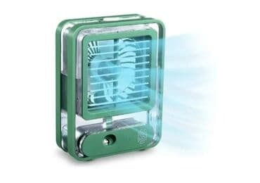 usb produzni kabl: Mini KLIMA ventilator prenosiva USB sa baterijom stona lampa NOVO! — 7