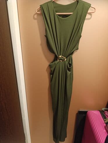 dugacke haljine svecane: One size, bоја - Zelena, Top (bez rukava) — 7