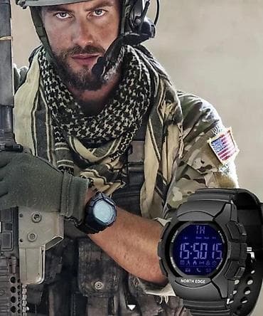 Sweatpants: North edge ak - 50mm - crna opis: funkcije: kalendar alarm štoperica — 3